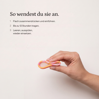 PERIOD Menstruationsdisk – So wendest du sie an.