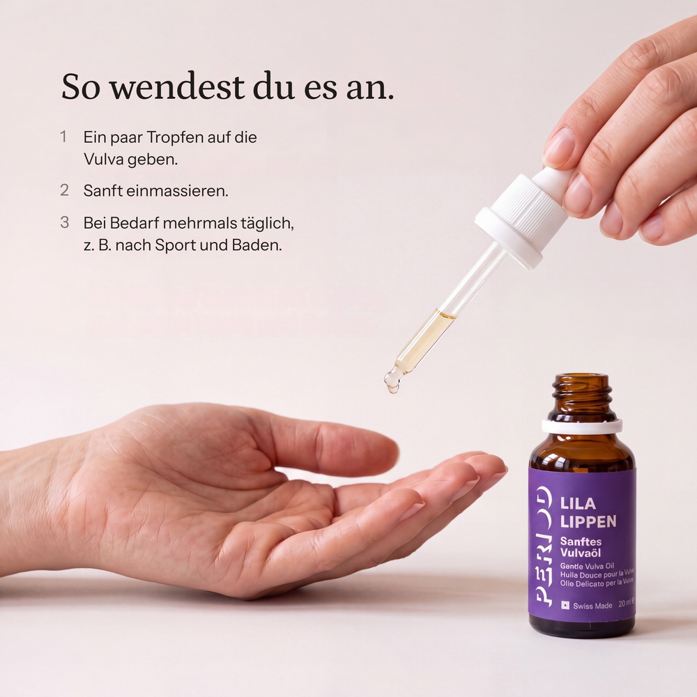 LILA LIPPEN Vulvaöl – So wendest du es an.
