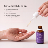 LILA LIPPEN Vulvaöl – So wendest du es an.