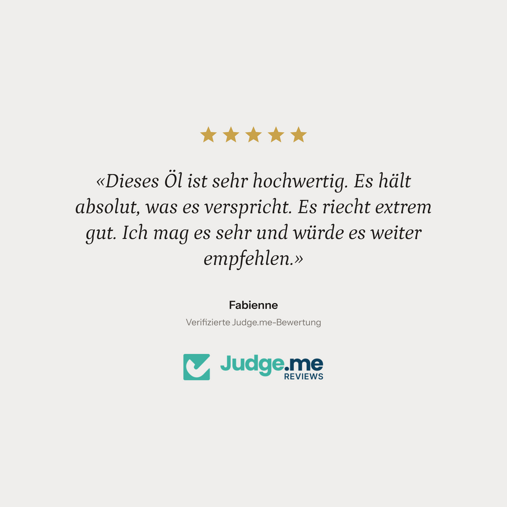 GOLDENE LUST Intimöl – «Dieses Öl ist sehr hochwertig. Es hält absolut, was es verspricht. Es riecht extrem gut. Ich mag es sehr und würde es weiter empfehlen.»