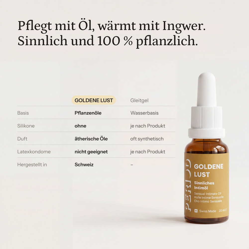 GOLDENE LUST Ritual Set Special Edition – Pflegt mit Öl, wärmt mit Ingwer. Sinnlich und 100 % pflanzlich.
